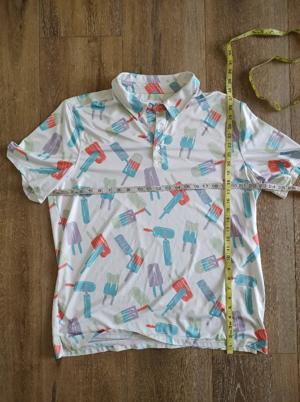Abound Icy Pop Polo Golf Shirt Novelty Summer L
